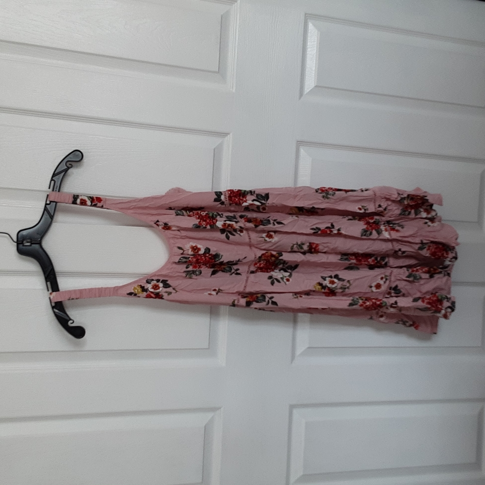 Xhileration Pink Floral Flowy Dress